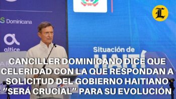 Canciller: Es urgente que envíen tropas a Haití