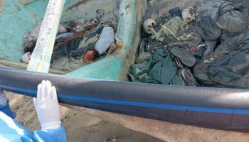 Evaluación de osamentas en Río San Juan