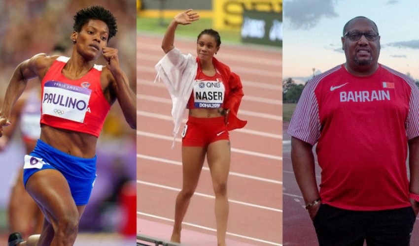 Marileidy Paulino y Salwa Eid Naser en la final de los 400 metros