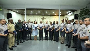 Policía Nacional Celebra Eucaristía Por El Primer Año De Gestión Del Mayor General Ramón Antonio Guzmán Peralta