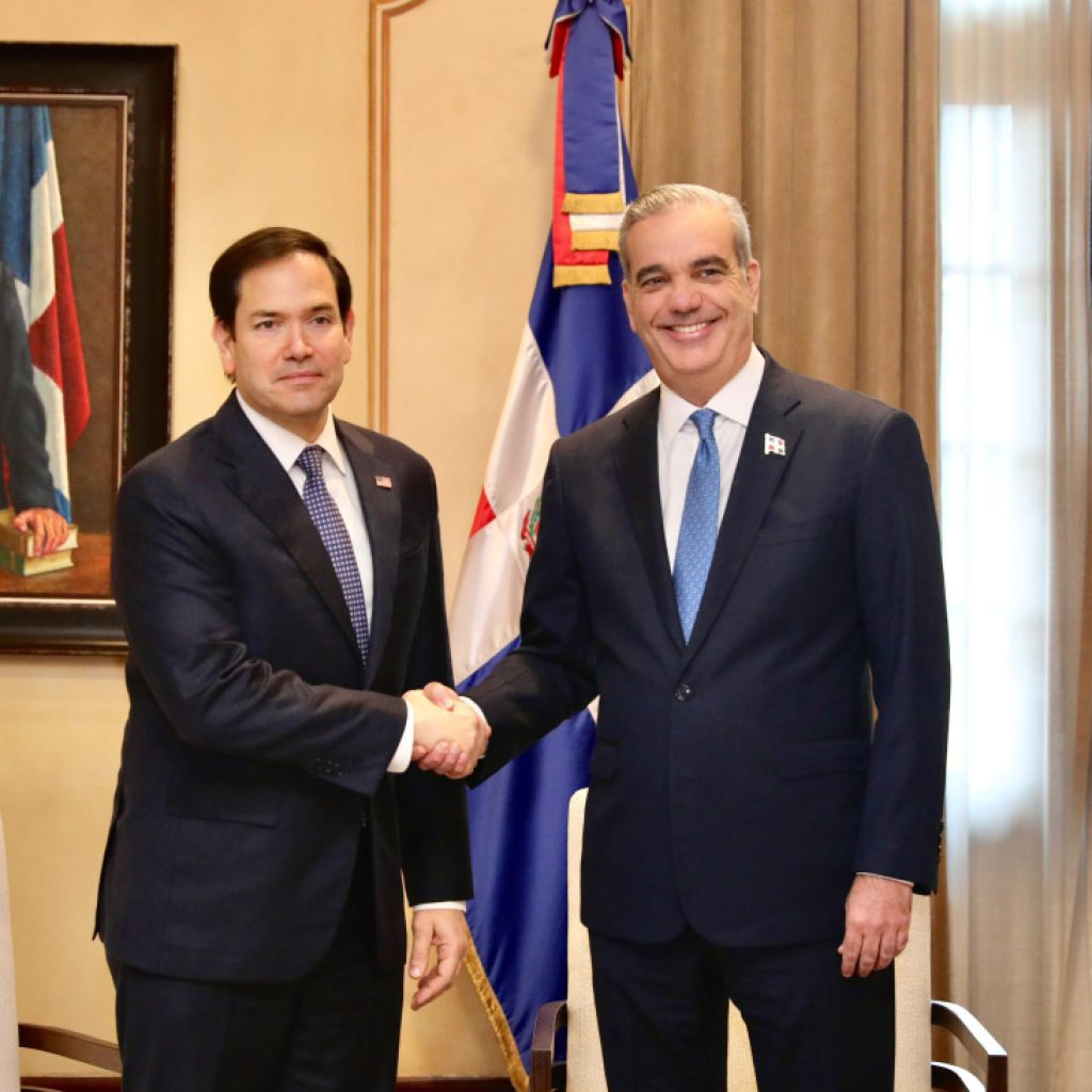 PRESIDENTE ABINADER RECIBE AL SECRETARIO DE ESTADO DE LOS ESTADOS UNIDOS, MARCO RUBIO